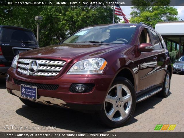 2008 Mercedes-Benz ML 350 4Matic in Barolo Red Metallic