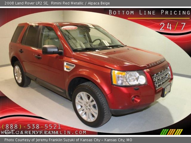 2008 Land Rover LR2 SE in Rimini Red Metallic