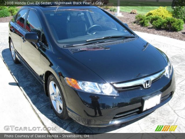 2008 Honda Civic EX Sedan in Nighthawk Black Pearl