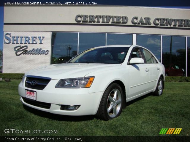 2007 Hyundai Sonata Limited V6 in Arctic White