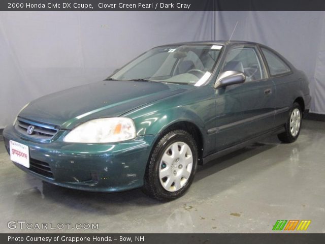 2000 Honda Civic DX Coupe in Clover Green Pearl