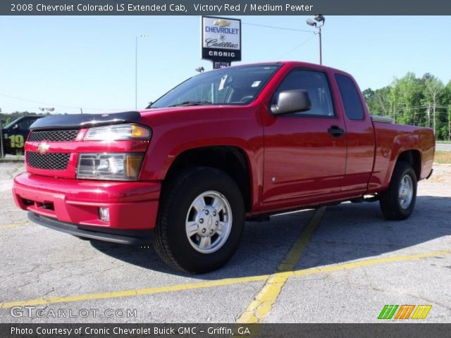 2008 Chevrolet Colorado LS Extended Cab in Victory Red