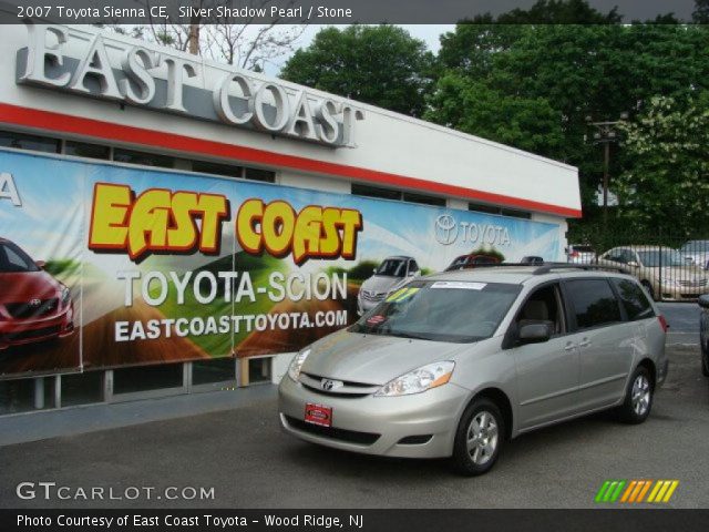 2007 Toyota Sienna CE in Silver Shadow Pearl