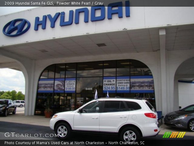2009 Hyundai Santa Fe GLS in Powder White Pearl