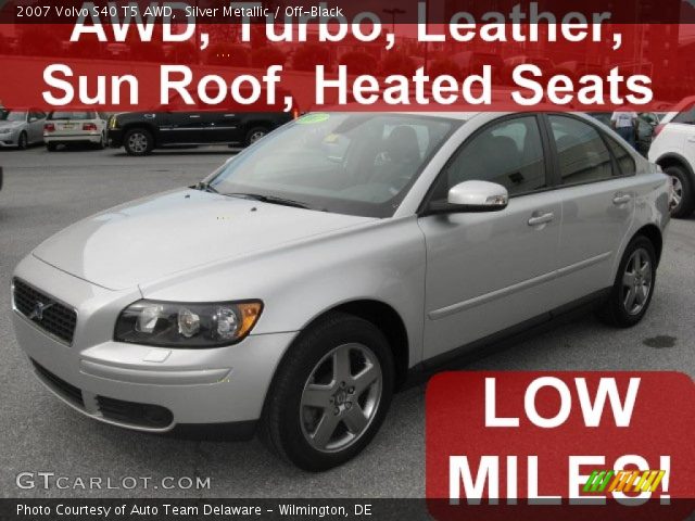 2007 Volvo S40 T5 AWD in Silver Metallic