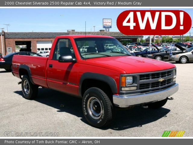 2000 Chevrolet Silverado 2500 Regular Cab 4x4 in Victory Red