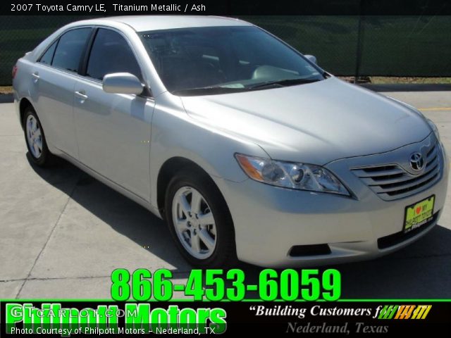 2007 Toyota Camry LE in Titanium Metallic