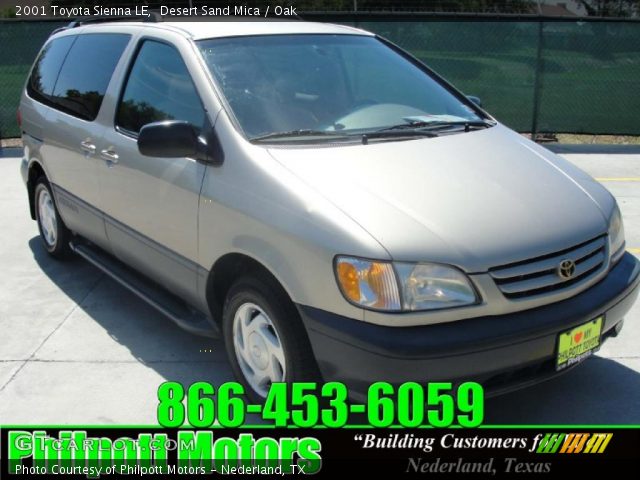 2001 Toyota Sienna LE in Desert Sand Mica