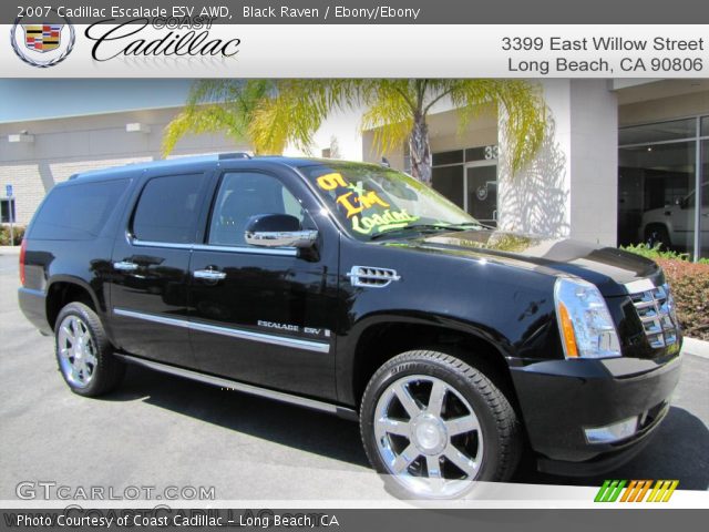2007 Cadillac Escalade ESV AWD in Black Raven
