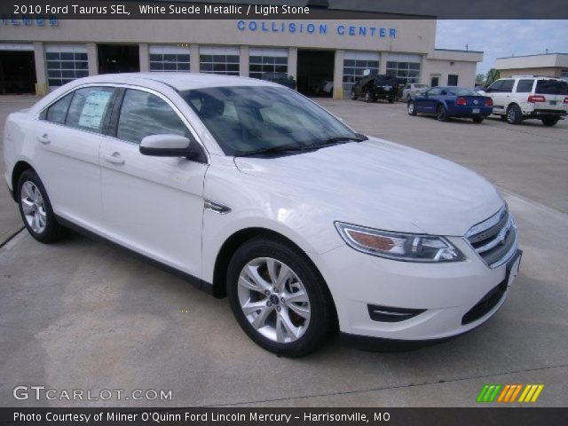 2010 Ford Taurus SEL in White Suede Metallic