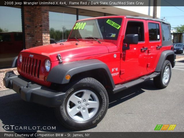 2008 Jeep Wrangler Unlimited X 4x4 in Flame Red