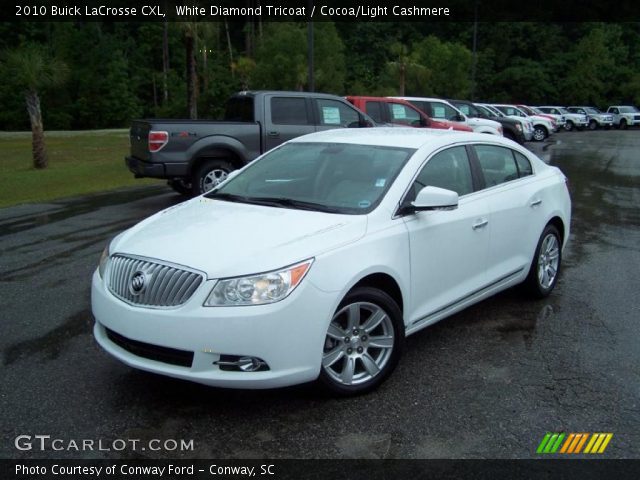 2010 Buick LaCrosse CXL in White Diamond Tricoat