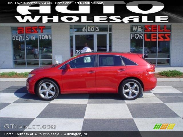 2009 Toyota Venza V6 AWD in Barcelona Red Metallic