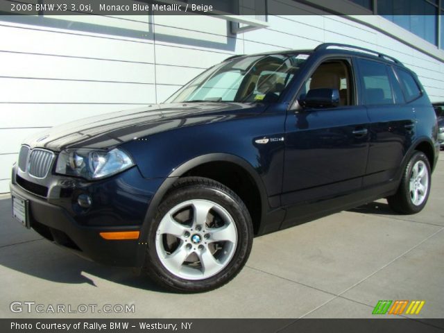 2008 BMW X3 3.0si in Monaco Blue Metallic