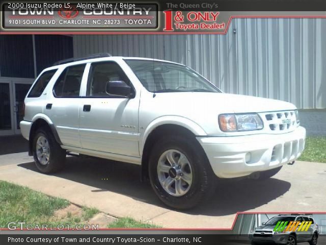 2000 Isuzu Rodeo LS in Alpine White