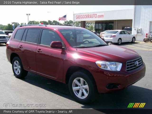 2010 Toyota Highlander  in Salsa Red Pearl