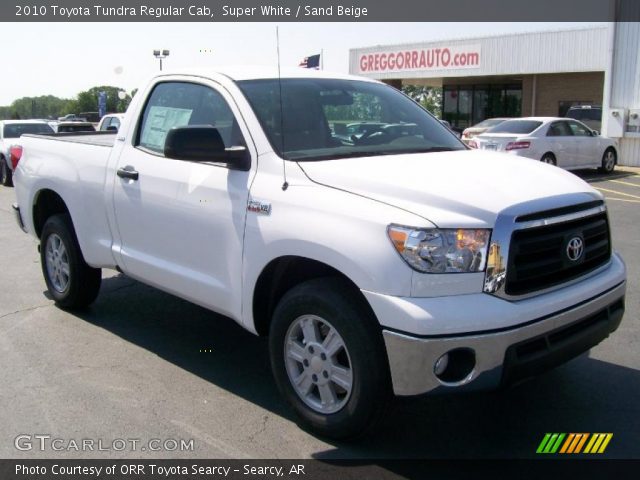 2010 Toyota Tundra Regular Cab in Super White