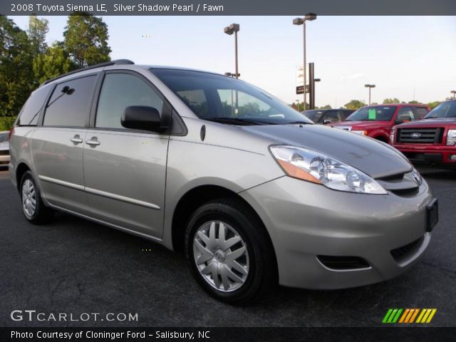 2008 Toyota Sienna LE in Silver Shadow Pearl