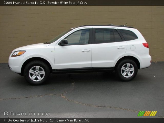 2009 Hyundai Santa Fe GLS in Powder White Pearl