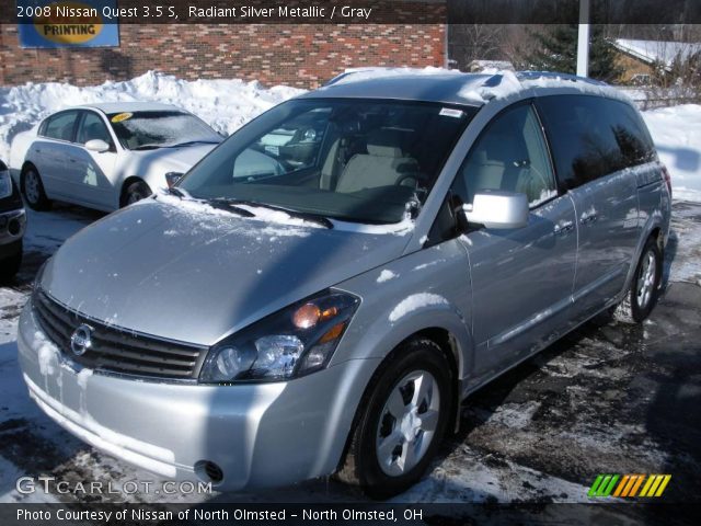 2008 Nissan Quest 3.5 S in Radiant Silver Metallic