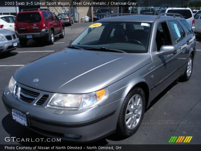 2003 Saab 9-5 Linear Sport Wagon in Steel Grey Metallic