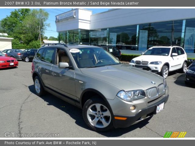 2007 BMW X3 3.0si in Platinum Bronze Metallic