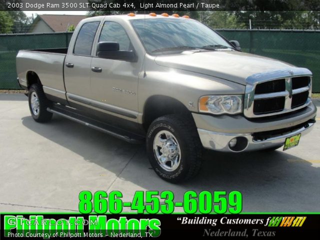 2003 Dodge Ram 3500 SLT Quad Cab 4x4 in Light Almond Pearl
