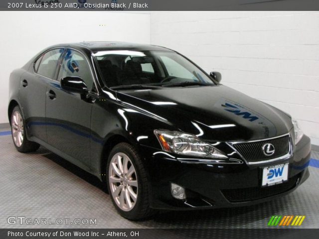 2007 Lexus IS 250 AWD in Obsidian Black