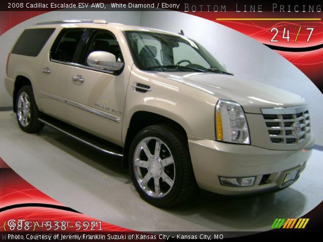 2008 Cadillac Escalade ESV AWD in White Diamond