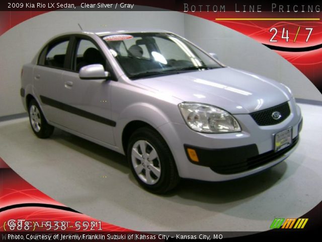 2009 Kia Rio LX Sedan in Clear Silver
