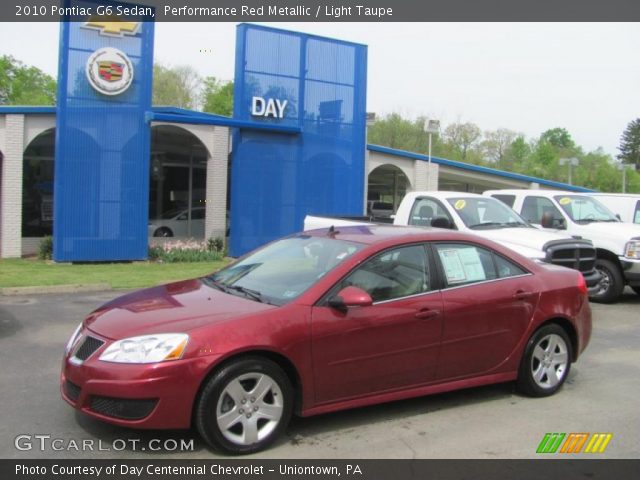 2010 Pontiac G6 Sedan in Performance Red Metallic