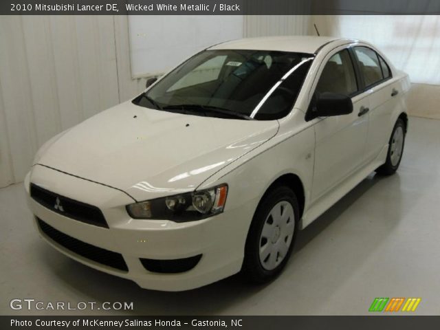 2010 Mitsubishi Lancer DE in Wicked White Metallic