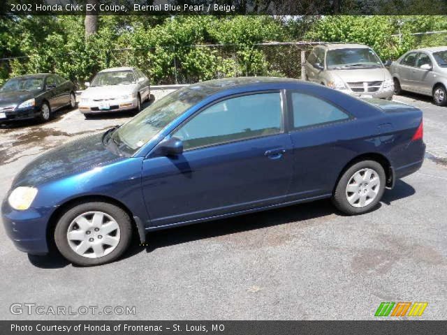 2002 Honda Civic EX Coupe in Eternal Blue Pearl