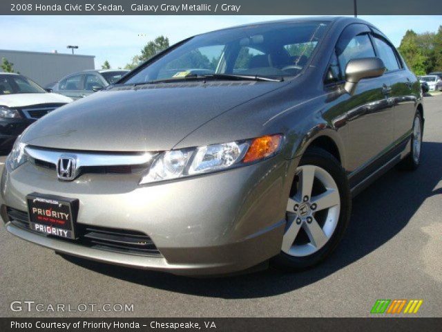 2008 Honda Civic EX Sedan in Galaxy Gray Metallic