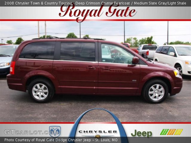 2008 Chrysler Town & Country Touring in Deep Crimson Crystal Pearlcoat