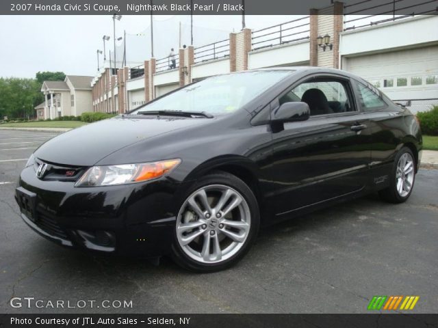 2007 Black honda civic coupe #3