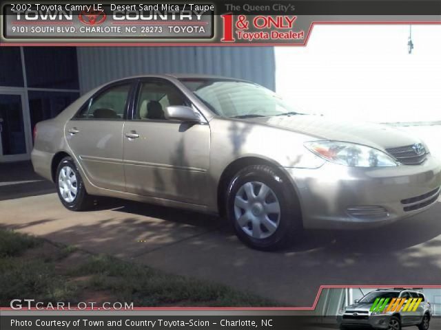 2002 Toyota Camry LE in Desert Sand Mica