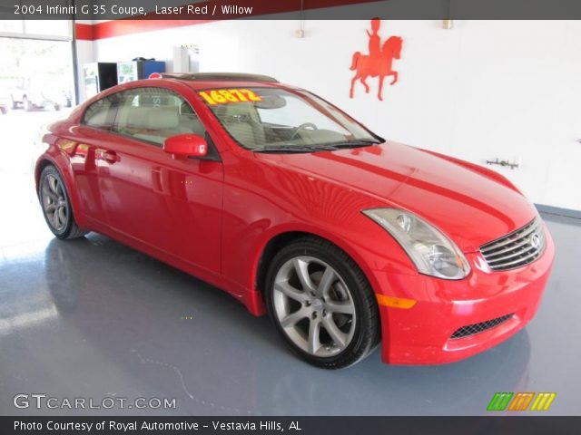 2004 Infiniti G 35 Coupe in Laser Red