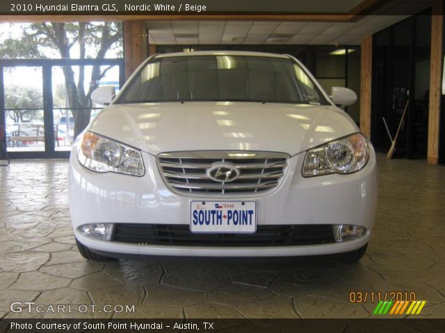 2010 Hyundai Elantra GLS in Nordic White