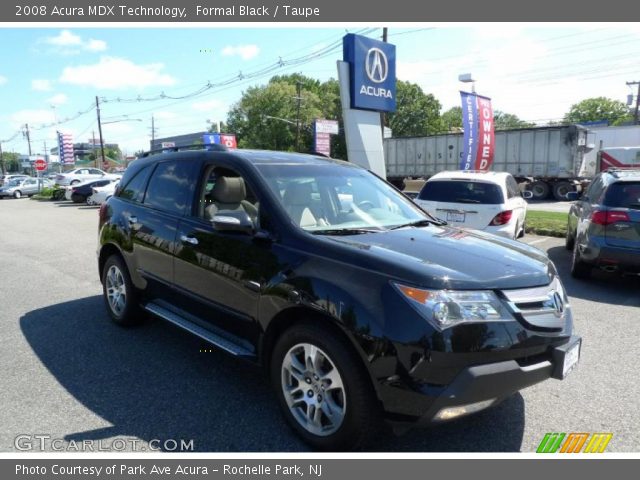2008 Acura MDX Technology in Formal Black