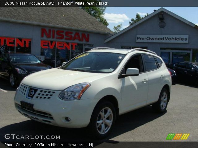 2008 Nissan Rogue SL AWD in Phantom White Pearl