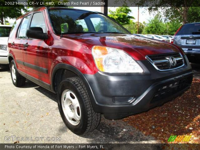 2002 Honda CR-V LX 4WD in Chianti Red Pearl