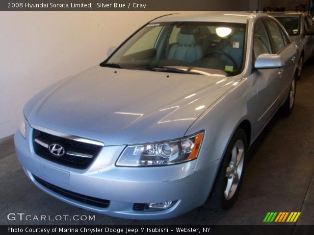 2008 Hyundai Sonata Limited in Silver Blue
