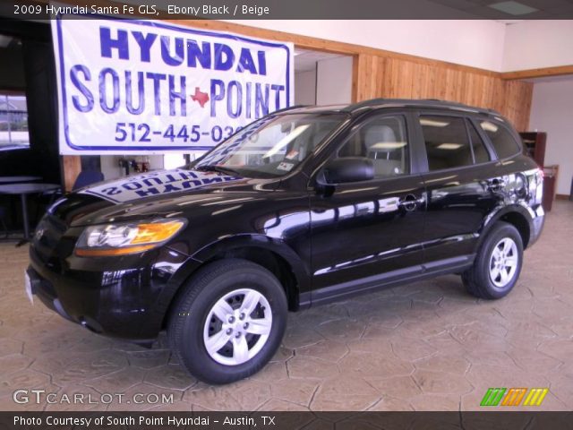 2009 Hyundai Santa Fe GLS in Ebony Black