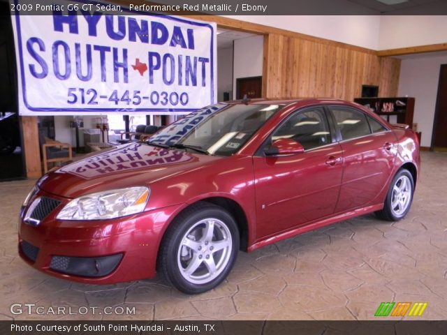 2009 Pontiac G6 GT Sedan in Performance Red Metallic