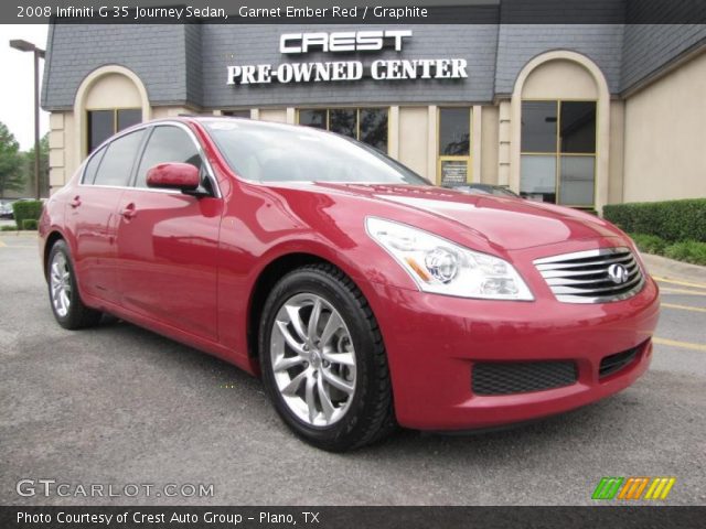 2008 Infiniti G 35 Journey Sedan in Garnet Ember Red