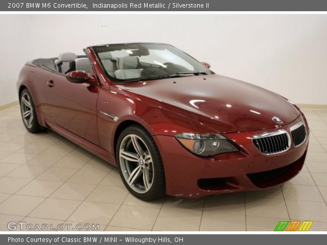 Indianapolis Red Metallic 2007 BMW M6 Convertible with Silverstone II 