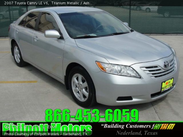 2007 Toyota Camry LE V6 in Titanium Metallic