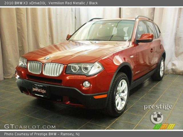 2010 BMW X3 xDrive30i in Vermilion Red Metallic