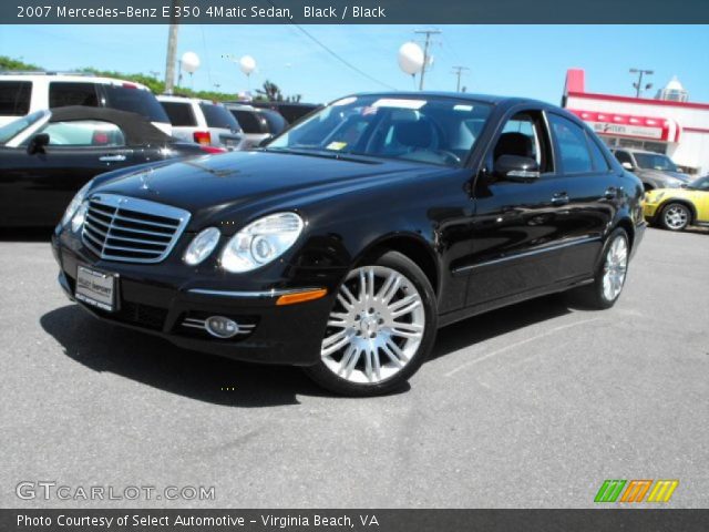 2007 Mercedes-Benz E 350 4Matic Sedan in Black